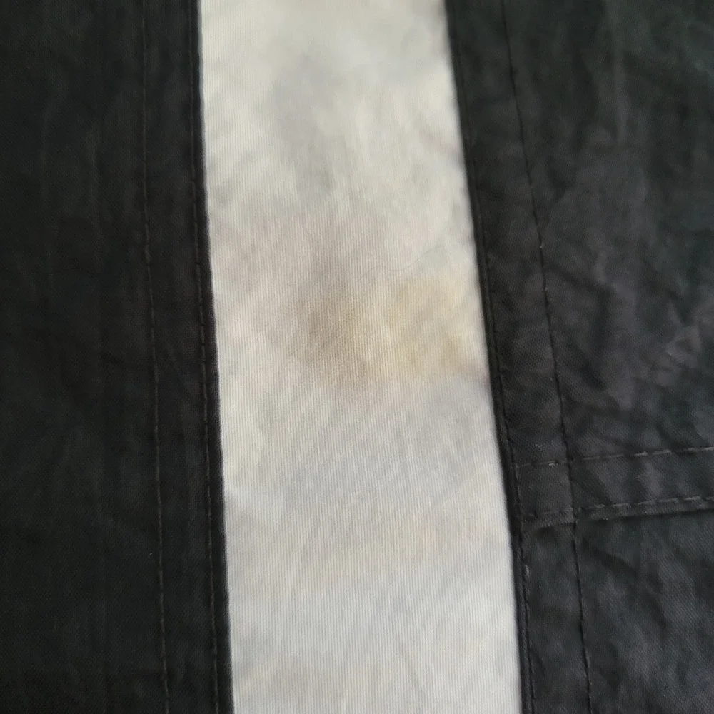 Nike XL Windbreaker‎ Black White Quarter Zip Stripe Vintage Pouch ANORAK 90s